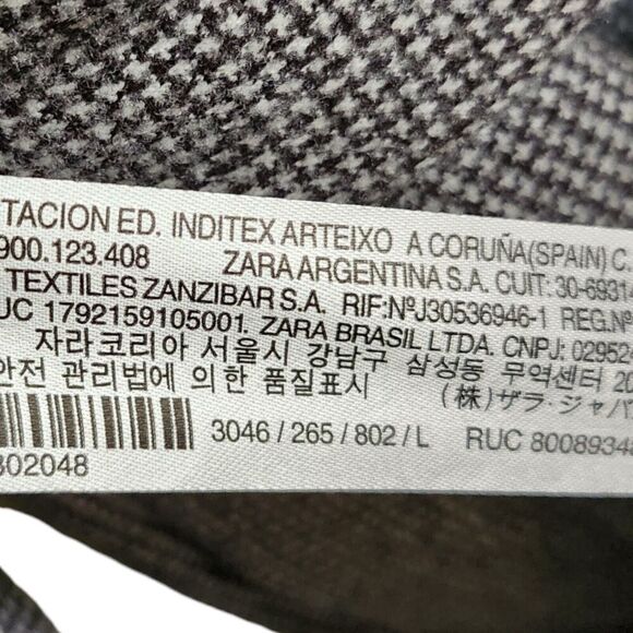 Zara Coat Womens Large Gray‎ Soft Belted Oversized Jacket Bloggers Favorite - Picture 5 of 9